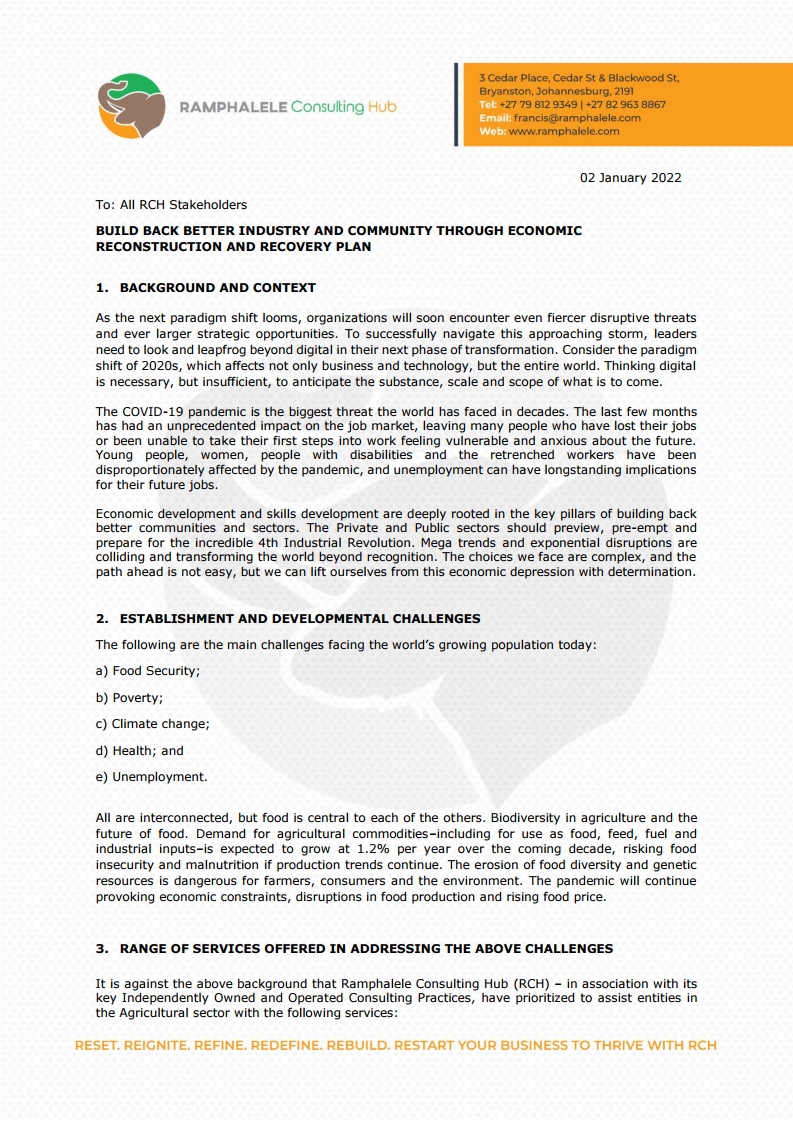 LETTER TO RCH STAKEHOLDERS[1]